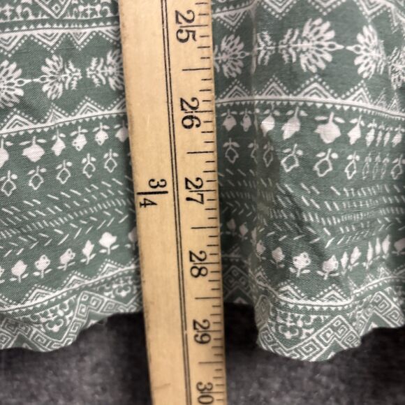 Lucky Brand Dress Womens Size 1X Green Cottagecore Safari Nature - Picture 6 of 12